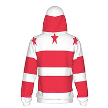 Load image into Gallery viewer, Flag of Washington Print Hoodies Kids 3D Print Sweatshirts Long Sleeve Pullover Hoodies with Pocket for Teen Boys and Girls Black