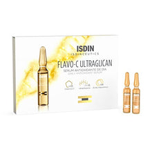 Load image into Gallery viewer, ISDIN Serum Ampoules Flavo-C Ultraglican, Vitamin C and Hyaluronic Acid