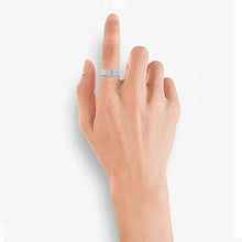 Load image into Gallery viewer, Unique Solitaire Engagement Ring, 1Ct Certified Diamond HI-SI Halo Wedding Ring, Wide Sidestone Ring, Art Deco Anniversary Ring, Statement Bridal Ring, 10K White Gold, Size:US 6.25
