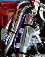 Load image into Gallery viewer, Bentley Harris ConvoShield Aluminized Nylon Wire Loom Tubing – 3/8" Inch Diameter – 39” Inch Long | Chrome Finish | Aluminum Wire Loom | High Temp. For Automotive Applications