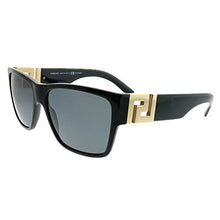 Load image into Gallery viewer, Versace Mens Sunglasses (VE4296) Black/Grey Acetate - Polarized - 59mm