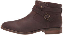 Load image into Gallery viewer, Clarks Women's Camzin Dime Ankle Boot, Dark Brown Leather, 8.5