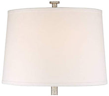 Load image into Gallery viewer, Fisher Nautical Table Lamp with Nightlight Antique LED Edison Bulb Galvanized Metal Cage Drum Shade for Living Room Bedroom - Franklin Iron Works