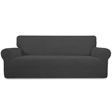 Load image into Gallery viewer, Easy-Going Stretch Sofa Slipcover 1-Piece Couch Sofa Cover Furniture Protector Soft with Elastic Bottom for Kids, Spandex Jacquard Fabric Small Checks(Sofa,Dark Gray)