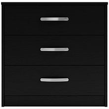 Load image into Gallery viewer, Signature Design by Ashley Finch Contemporary 3 Drawer Chest of Drawers, Black
