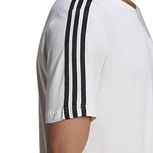Load image into Gallery viewer, adidas Men's Standard Essentials 3-Stripes Tee, White/Black, Small