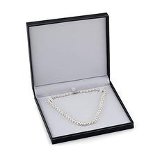 Load image into Gallery viewer, THE PEARL SOURCE 14K Gold 7.0-7.5mm AAA Quality Round White Freshwater Cultured Pearl Necklace for Women in 18" Princess Length
