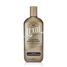 Load image into Gallery viewer, Lexol Quick Care All-in-One Formula, Use on Car Leather, Furniture, Shoes, Bags, and Accessories, Trusted Leather Care Since 1933, 16.9 oz Bottle