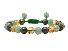 Load image into Gallery viewer, Money Wealth Success Bracelet - Pyrite Green Aventurine Citrine Bracelet Set for Men Women Healing Calming Anxiety Stress Relief Gifts (Adjustable)
