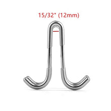 Load image into Gallery viewer, Gmtglla Shower Glass Door Hook,304 Stainless Steel Towel Hook for Bathroom Frameless Glass Shower Door Rack, Shower Squeegee Hooks (Silver-1 Pack)