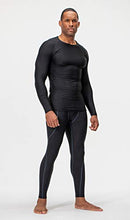 Load image into Gallery viewer, DEVOPS 3 Pack Men's Athletic Long Sleeve Compression Shirts (Large, Black/Camo Black2 / White)