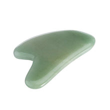 Load image into Gallery viewer, Rosenice Aventurine Gua Sha Scraping Massage Tools, Natural Stone Guasha Board for SPA Acupuncture Therapy Trigger Point Treatment (Gua sha Board)