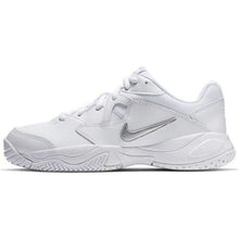 Load image into Gallery viewer, Nike Women's Court Lite 2 Tennis Shoe, White/Metallic Silver-White, 8.5 Regular US