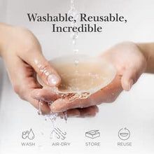 Load image into Gallery viewer, NIPPIES Nipple Cover - Matches Breast Skin Tone - Sticky Adhesive Silicone Nipple Pasties - Reusable Pasty Nipple Covers for Women with Travel Box Caramel