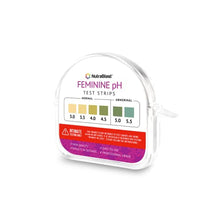 Load image into Gallery viewer, NutraBlast Feminine pH Test Strips 3.0 - 5.5 | Monitor Intimate Health | Easy to Use & Accurate Women’s Acidity & Alkalinity Balance pH Level Tester Kit (100 Tests Roll)