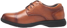 Load image into Gallery viewer, Nunn Bush Men's PRO Cap Toe Oxford with KORE Slip Resistant Comfort Technology, Cognac, 9
