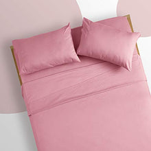 Load image into Gallery viewer, SLEEP ZONE Kids Printed Sheet Set Ultra Soft Lightweight Brushed Microfiber Twin Bed Sheets for Girls Boys 4 Pc with Deep Pocket, Ballet Pink, Full