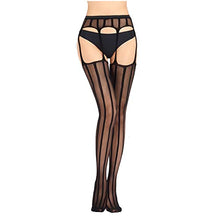 Load image into Gallery viewer, GEMLORD 7 Pairs Women Fishnet Stockings - Thigh-High Stockings Tights Suspender Pantyhose Stockings, Black Fish Net Tights Lace Stockings