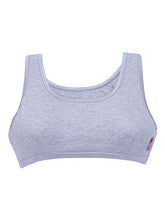 Load image into Gallery viewer, D'chica Cotton Girls Training Sports Bra - Wide Strap, Non Padded, Regular Fit Athleisure Bras for Teenager - Pack of 5