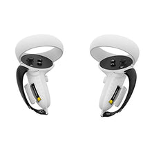 Load image into Gallery viewer, AMVR Touch Controller Grip Anti-Throw Strap Accessories for Oculus Quest 2 with Battery Opening, Adjustable Wrist Knuckle Strap (Gray)