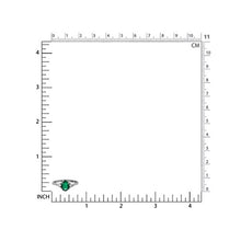 Load image into Gallery viewer, Silvershake 1.12ct. 8X6mm Oval Shape Natural Emerald Green Agate and White Topaz 925 Sterling Silver Engagement Ring Size 11.5