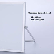 Load image into Gallery viewer, Aelfox 14 x 10 Inch Desktop Whiteboard, Magnetic Small Dry Erase Board with Stand Double-Sided Planner Whiteboard Reminder Board with Dry Erase Marker for Office, Home, School