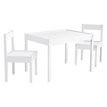 Load image into Gallery viewer, Baby Relax Hunter 3 Piece Kiddy Table and Chair Set, White