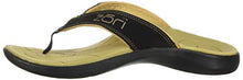 Load image into Gallery viewer, Neat Feat Men's Zori Sport Orthotic Slip-on Sandals Flip Flop, Black/Tan, 7 D US