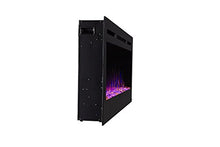 Load image into Gallery viewer, Touchstone 80004 - Sideline Electric Fireplace - 50 Inch Wide - in Wall Recessed - 5 Flame Settings - Realistic 3 Color Flame - 1500/750 Watt Heater - (Black) - Log & Crystal Hearth Options