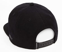 Load image into Gallery viewer, Flipper USA American Flag Flat Brim Bill Baseball Cap Classic Snapback Hat for Men Women Version.2 with 3 Sizes (All Black, Small ~ Medium (21 1/4" ~ 22 3/8"))