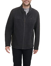 Load image into Gallery viewer, Tommy Hilfiger Men's Classic Zip Front Polar Fleece Jacket, Charcoal, XXL