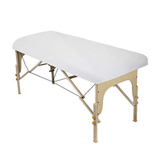 Load image into Gallery viewer, ForPro Premium Microfiber 3-Piece Massage Sheet Set, White, Ultra-Light, Stain and Wrinkle-Resistant, Includes Massage Flat Sheet, Massage Fitted Sheet, and Massage Face Rest Cover