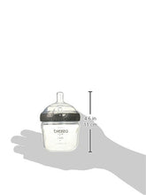 Load image into Gallery viewer, Baby Brezza Two Piece Natural Baby Bottle with Lid - Ergonomic, Wide Neck Design Makes it The Easiest to Clean - Modern Look - Anti-Colic - BPA Free Plastic - Grey – 5oz – 3 Bottles