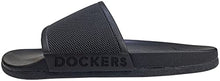 Load image into Gallery viewer, DOCKERS Men's Super Cushion Slide Sandal, Size 11/12, Black
