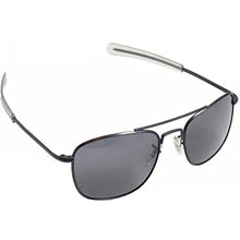 Load image into Gallery viewer, CampCo Humvee HMV-57B-BLACK Polarized Bayonette Style Military Sunglasses with Gray Lens and Black Frame, 57mm