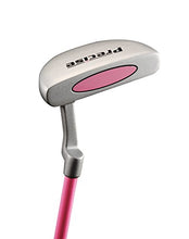 Load image into Gallery viewer, Distinctive Girls Right Handed Pink Junior Golf Club Set for Age 9 to 12 (Height 4'4" to 5') Set Includes: Driver (15"), Hybrid Wood (22, 2 Irons, Putter, Bonus Stand Bag & 2 Headcovers