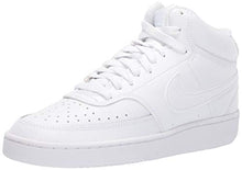 Load image into Gallery viewer, Nike Women's Court Vision Mid Sneaker, White/White-White, 9.5 Regular US