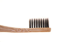 Load image into Gallery viewer, Knotty Brush Bamboo Toothbrush with Soft Bamboo Charcoal/Nylon Bristles - Natural, Eco-friendly, Plant-Based, Vegan - Adult Size - 4 Pack