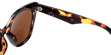 Load image into Gallery viewer, SOOLALA Designer Bifocal Reading Glasses Cat Eye Sunglasses Readers, 2mix, 1.5