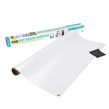 Load image into Gallery viewer, Post-it Dry Erase Whiteboard Film Surface for Walls, Doors, Tables, Chalkboards, Whiteboards, and More, Removable, Stain-Proof, Easy Installation, 4 ft x 3 ft Roll (DEF4X3)