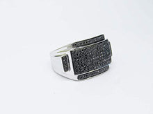 Load image into Gallery viewer, Dazzlingrock Collection 0.45 Carat (ctw) Sterling Silver Round Black Diamond Men's Hip Hop Pinky Ring 1/2 CT, Size 10.5