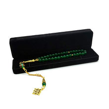 Load image into Gallery viewer, -Orient Collection-Prayer Beads-Worry Beads-Tesbih-Tasbih-Tasbeeh-Misbaha-Masbaha-Subha-Rosary (Green Jade Stone (8 mm-33 Beads))