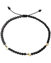 Load image into Gallery viewer, XHUUU Black Agate/Lava Stone Star Ankle Bracelets for Women Essential Oils Diffuser Worry Stone Healing Crystals Beach Foot Jewelry