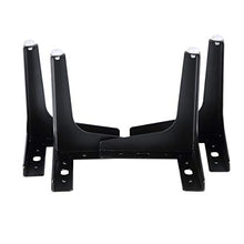 Load image into Gallery viewer, NATGAI Set of 4 Furniture Legs, Modern Furniture Sofa Legs Metal Chrome Polished Table Cabinet Cupboard Feet DIY Replacement Parts (4inch Height, Black)