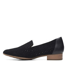 Load image into Gallery viewer, Clarks womens Juliet Hayes Loafer Flat, Black Suede, 8 US
