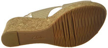Load image into Gallery viewer, Clarks Women's Annadel Parker Wedge Sandal, Sand Suede, 9.0 M US