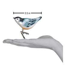 Load image into Gallery viewer, Old World Christmas Ornaments: Nuthatch Glass Blown Ornaments for Christmas Tree