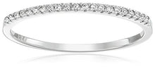 Load image into Gallery viewer, Dazzlingrock Collection 0.08 Carat (ctw) 10K Round White Diamond Ladies Anniversary Wedding Band, White Gold, Size 7