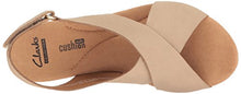 Load image into Gallery viewer, Clarks Women's Annadel Eirwyn Wedge Sandal, Sand, 8.5 M US