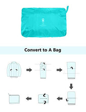 Load image into Gallery viewer, Little Donkey Andy Women's Lightweight Waterproof Cycling Running Rain Jacket, Packable Windbreaker Fall Jacket Light Blue Size M